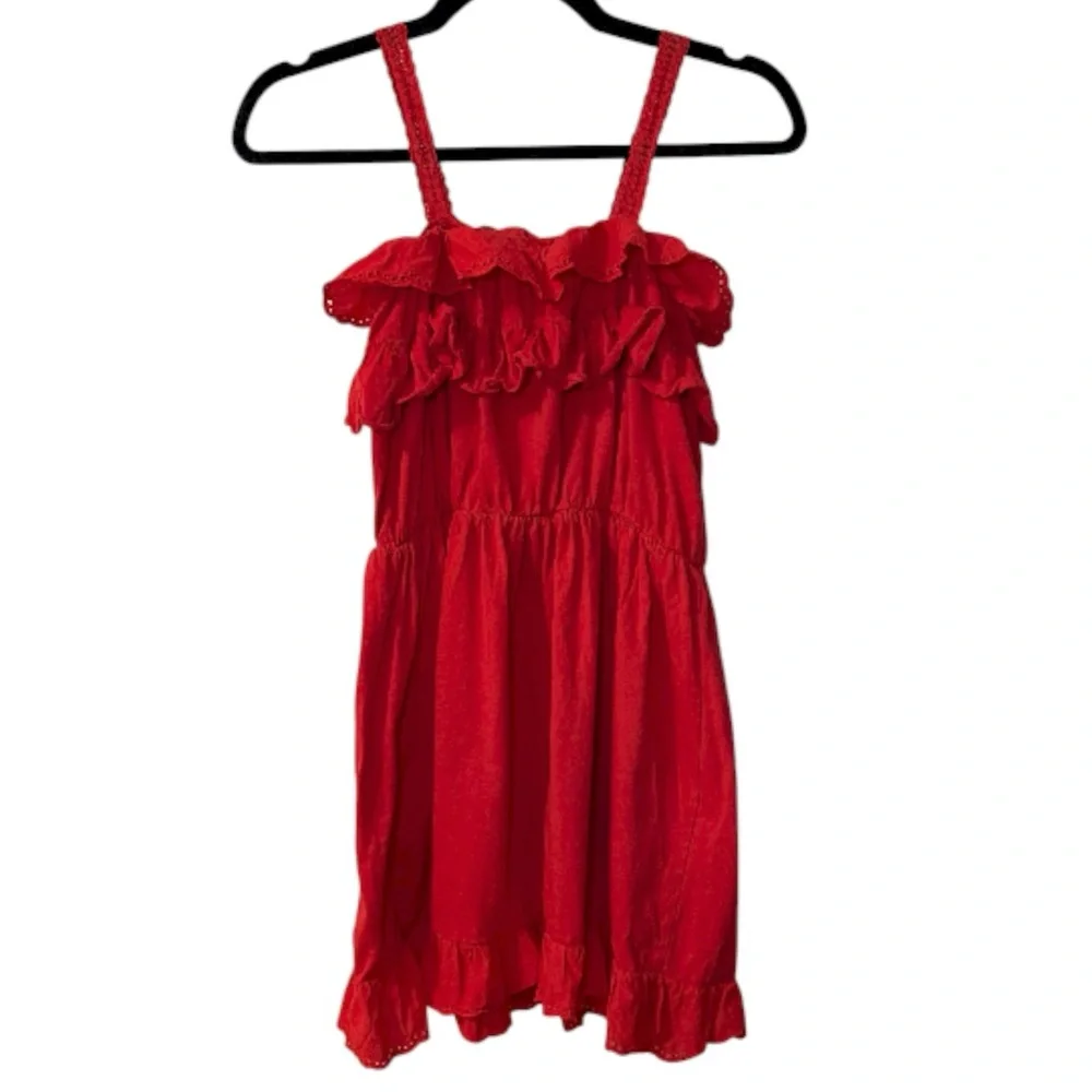 Gap Kids red ruffle tiered sundress size XXL 14-16